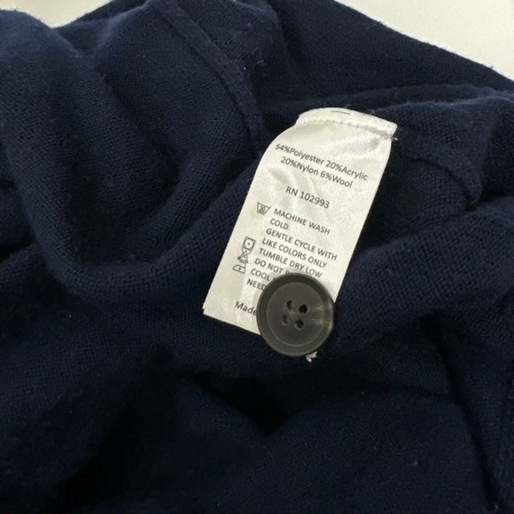 Great Jones - Navy Long Open Short Sleeve Cardigan Women's Sz M Medium - Picture 7 of 7